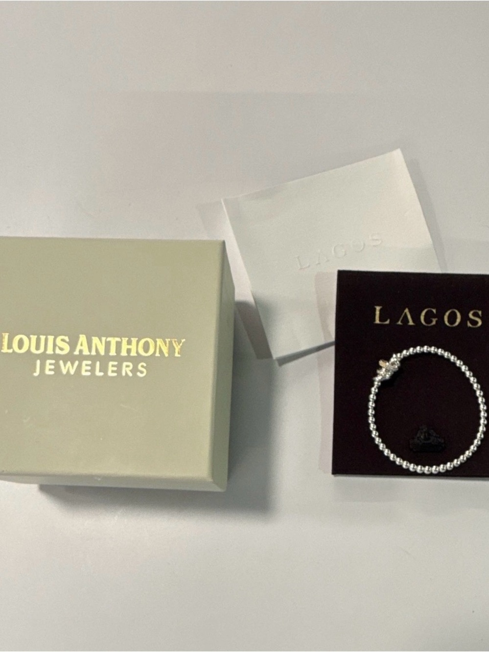 Two-Tone Four Ring Diamond Stretch Bracelet